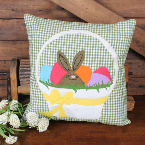 Easter Basket Pillow 14"