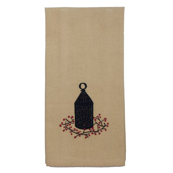 Punched Lantern Kitchen Towel Set | Primitive Country Decor