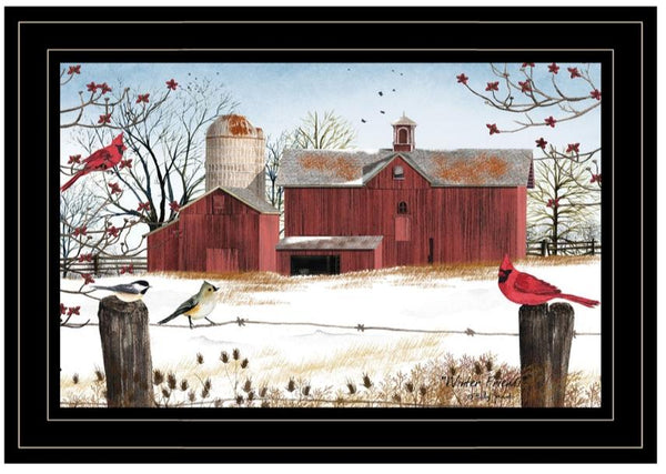 "Winter Days" By Billy Jacobs, Ready To Hang Framed Print 15x11