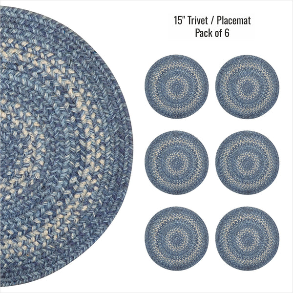 15 IN Denim Sky Placemat Set of 6