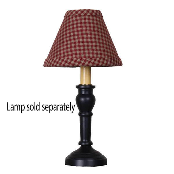 Newbury Gingham Barn Red 6" Shade