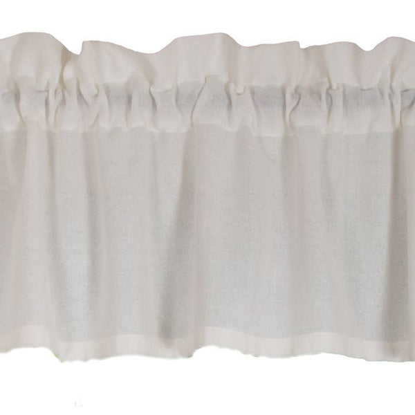 Heirloom Buttermilk Valance 72x15.5 – Cotton Window Treatment