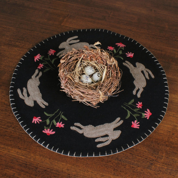 Primitive Bunny Candle Mat