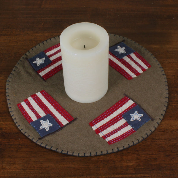 Flag Day Candle Mat