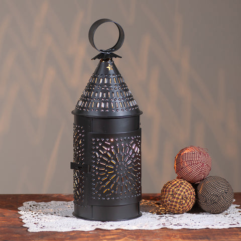 Electrified Baker's Lantern in Smokey Black