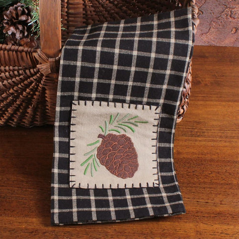 Pinecone Patch Towel (set of 2)