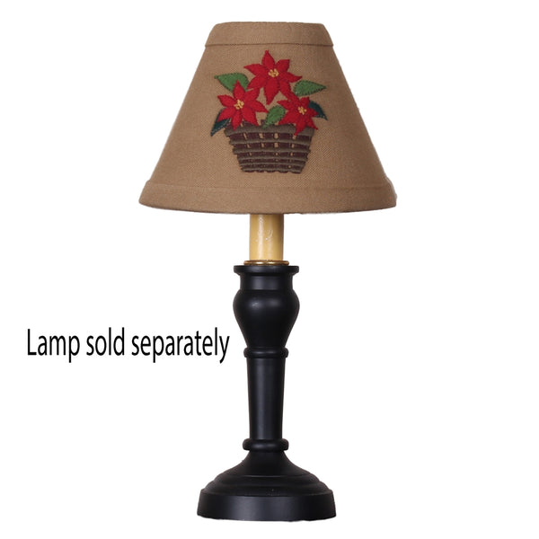 Poinsettia Basket Lampshade 6"