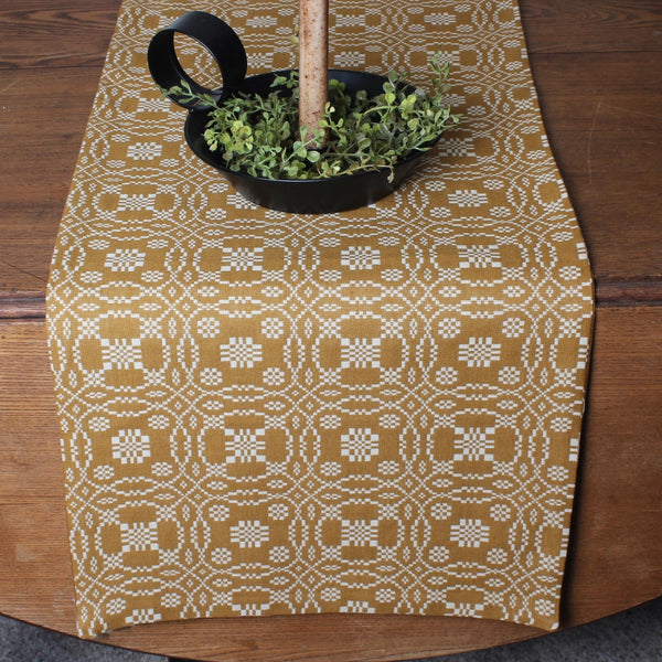 Lover's Knot  Mustard Table Runner