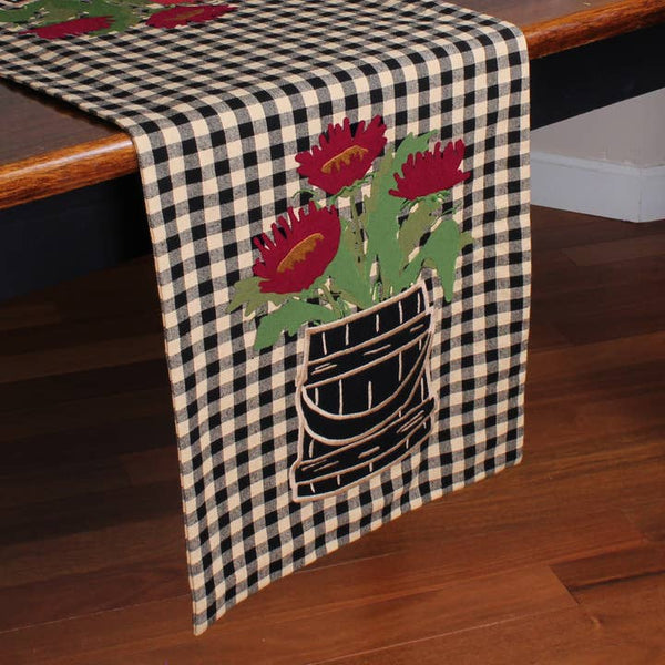 Flowers in Firkin Table Runner