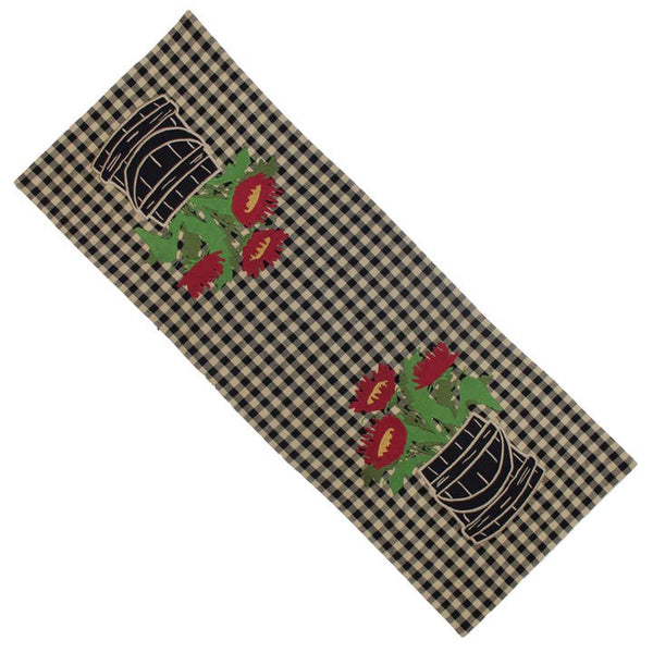 Flowers in Firkin Table Runner