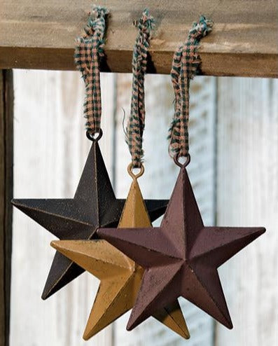 Primitive Star Ornament 4"- Mustard