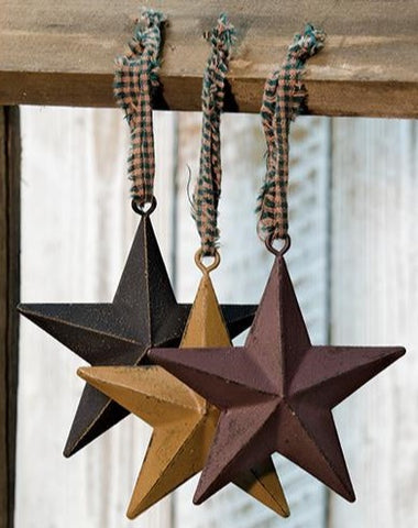 Primitive Star Ornament 4"- Black