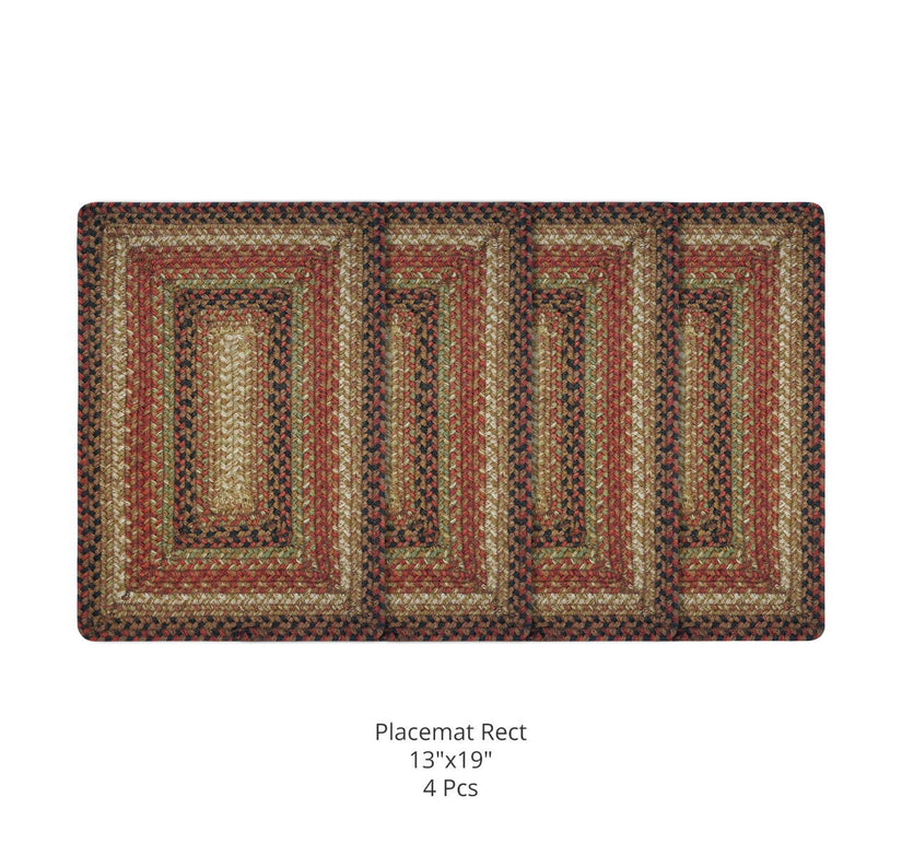 13x19 Gingerbread Rectangle Jute Placemats - Set of 4 - Allyson’s Place ...