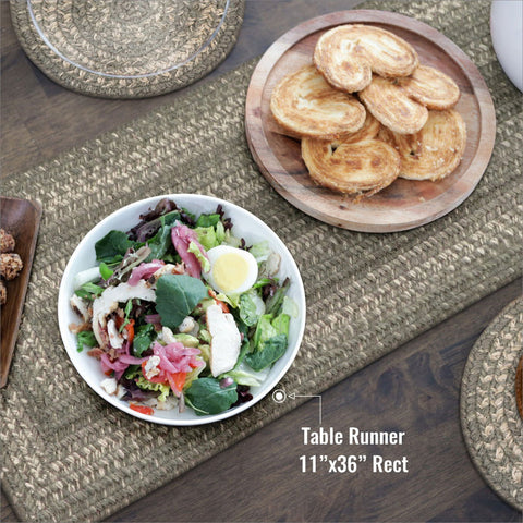 11x36 Grey Cloud Rectangular Table Runner