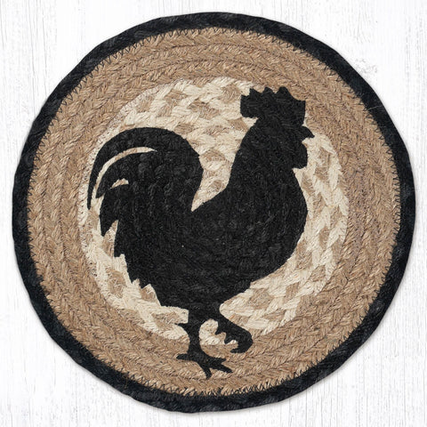 MSPR-459 Rooster Silhouette Printed Round Trivet 10"x10"