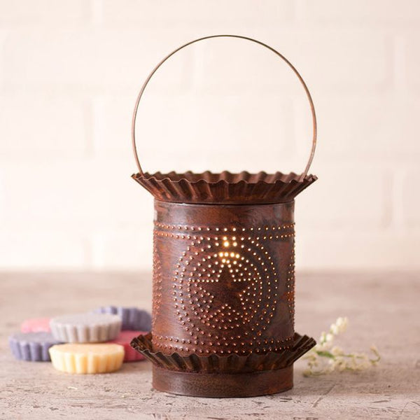 Jumbo Tartwarmer with Regular Star in Rustic Tin