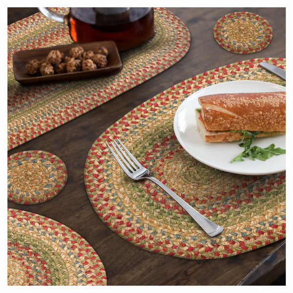 11x36 Azalea Oval Braided Jute Table Runner – Primitive Farmhouse Décor