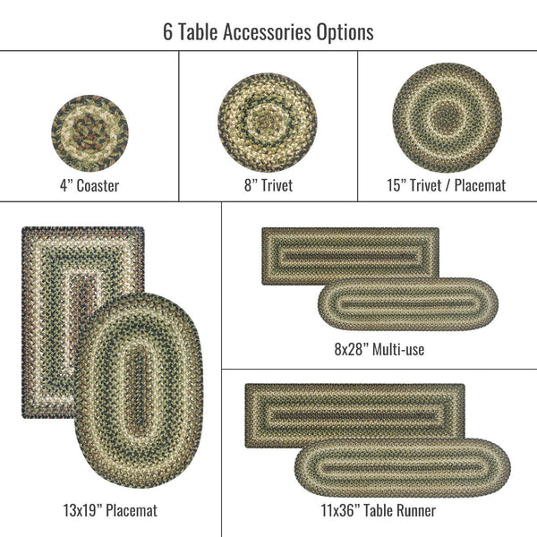 15 IN Pinecone Placemat Set of 6