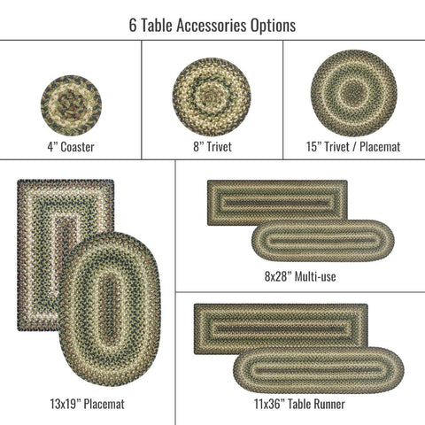 15 IN Pinecone Placemat Set of 6