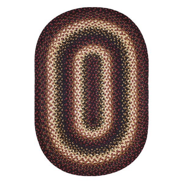 Prescott 20x30 Oval Braided Jute Rug – Primitive Country Accent