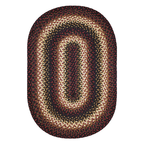 Prescott 20x30 Oval Braided Jute Rug – Primitive Country Accent