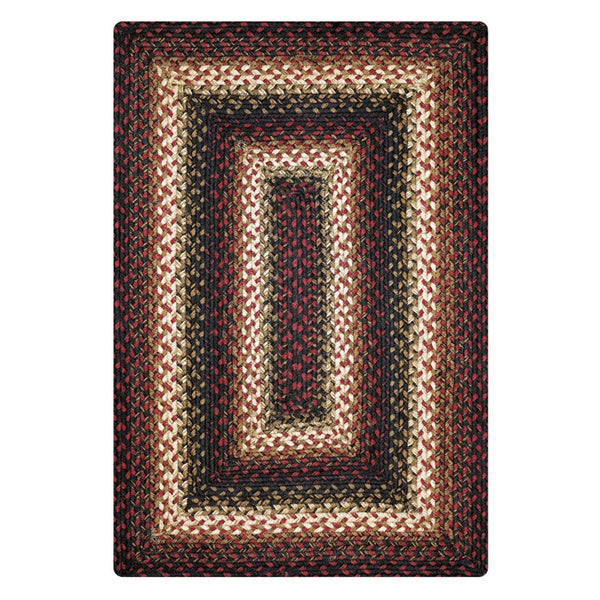 Prescott 20x30 Braided Jute Rug – Primitive Country Rectangle Accent