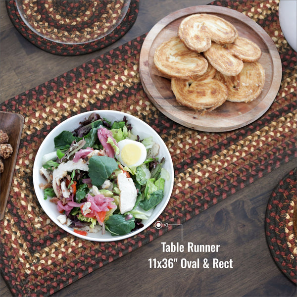 Prescott 11x36 Braided Jute Table Runner – Primitive Country Decor