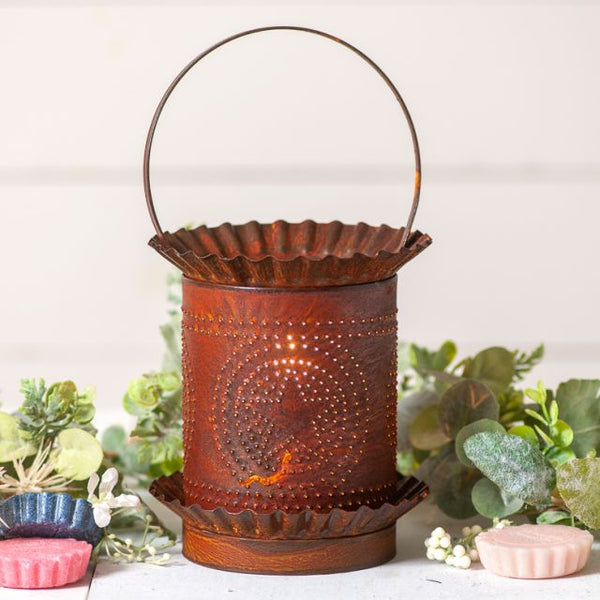 Jumbo Tartwarmer with Regular Star in Rustic Tin