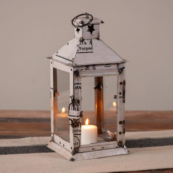 Recycled Iron Square Lantern