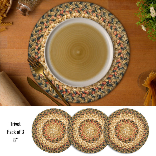 8 IN Russett Trivet Small Set of 3