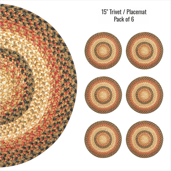 15 IN Russett Placemat Set of 6