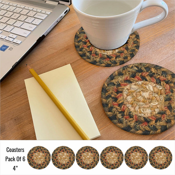 4 IN Russett Coaster Set of 6