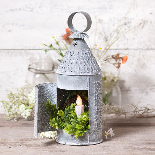 Baker's Lantern in Weathered Zinc