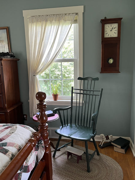 Burlap Antique White Short Panel Set of 2 63x36