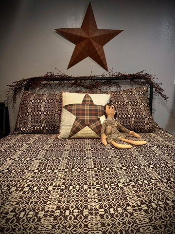 Wentworth Chocolate/Tan King Bed Cover Set