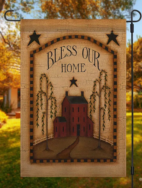 Bless our Home Garden Flag 12 x 18 - Clearance
