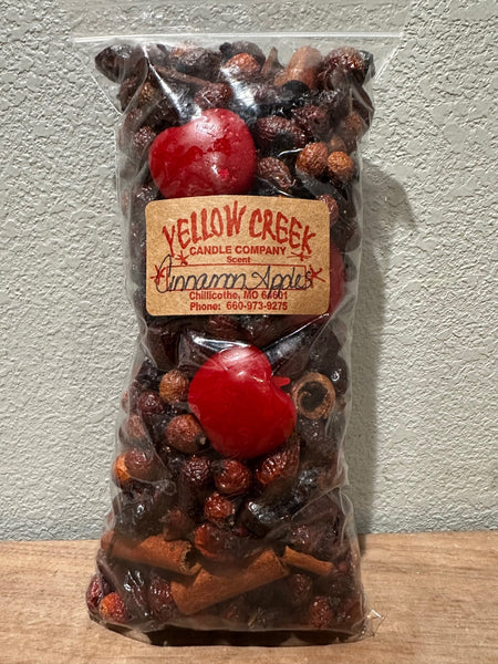 Cinnamon Apple Rosehips Potpourri with Apple Wax Accents