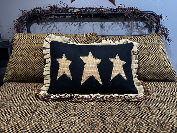Heritage Farms Primitive Stars Pillow 14x22