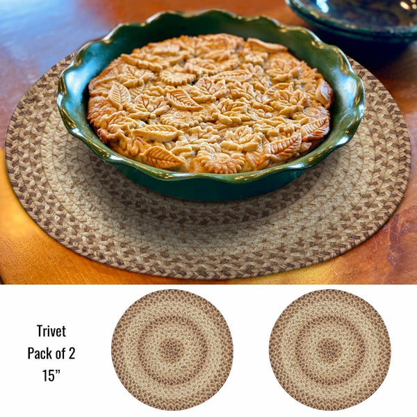 15 IN Cookie Dough Trivet Large Set of 2