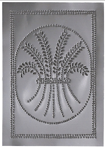 Vertical Wheat Panel in Country Tin