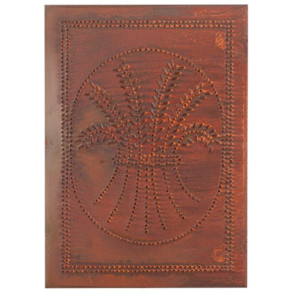 Vertical Wheat Panel in Rustic Tin