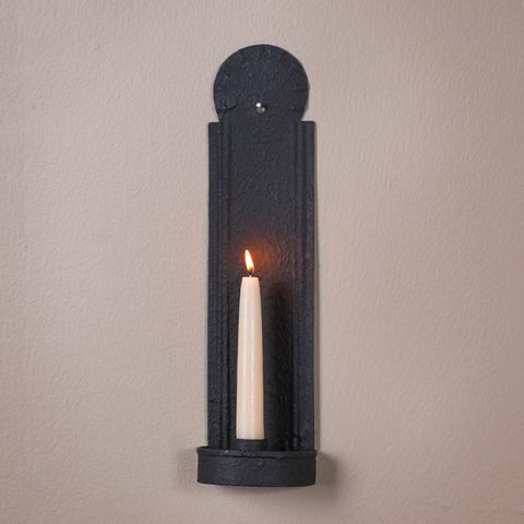 Windsor Candle Sconce in Textured Black