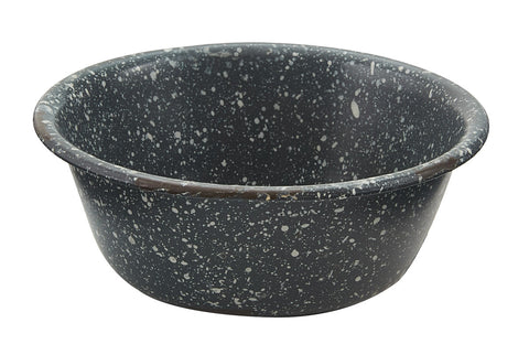 The Granite Enamelware Gray Berry Bowl will accomodate any berries you put in it...or if you prefer to use it for something other than berries, we are sure it will look great! This is a great addition to the other items in the Granite Enamelware Kitchen and Dining Collection.  Colors: Gunmetal & Candlelight White