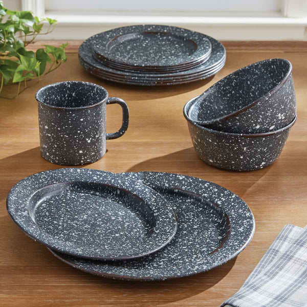 Granite Enamelware Mug - Gray (set of 4)