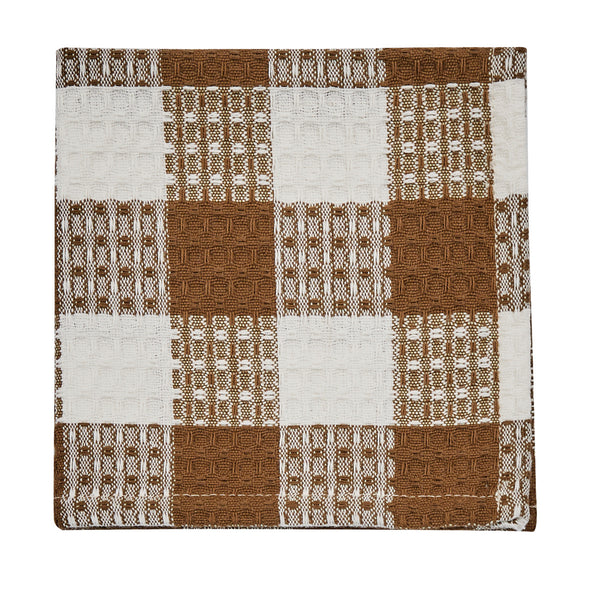 WICKLOW DISHCLOTH - BROWN AND CREAM