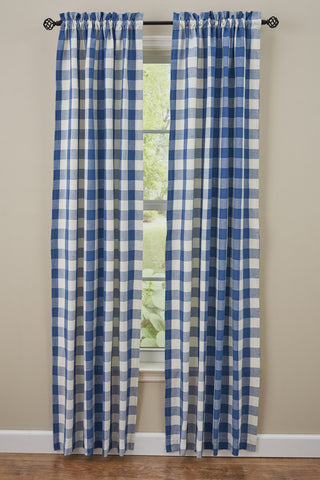 The Wicklow China Blue Panels offer a sweet, uncomplicated look! These lined panels come with fabric tiebacks for a little versatility in style! Measures approx. 72" x 84" Made of 100% cotton fabric. Visit website for FREE s/h & discount offers. Primitive Country Farmhouse Window Treatments Curtains.