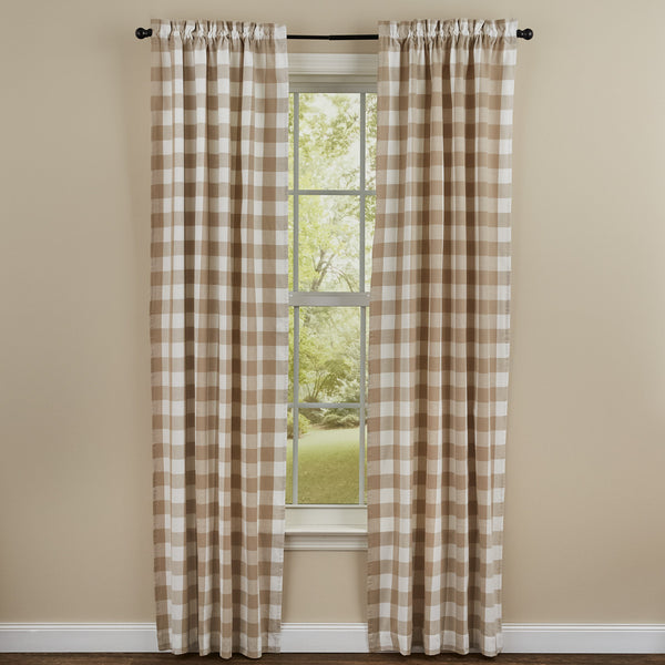The Wicklow Natural Panels offer a sweet, uncomplicated look! These lined panels come with fabric tiebacks for a little versatility in style! Measures approx. 72" x 84" Made of 100% cotton fabric. Visit website for FREE s/h & discount offers. Primitive Country Farmhouse Window Treatments Curtains.