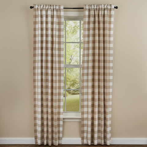 The Wicklow Natural Panels offer a sweet, uncomplicated look! These lined panels come with fabric tiebacks for a little versatility in style! Measures approx. 72" x 84" Made of 100% cotton fabric. Visit website for FREE s/h & discount offers. Primitive Country Farmhouse Window Treatments Curtains.