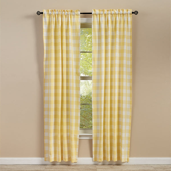 Wicklow Lined Panel Pair 84" L - Yellow