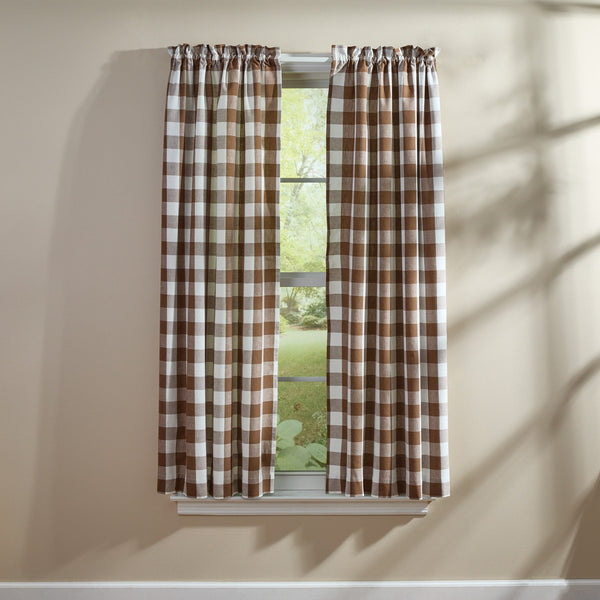 WICKLOW PANEL PR 72"X63" - BROWN AND CREAM